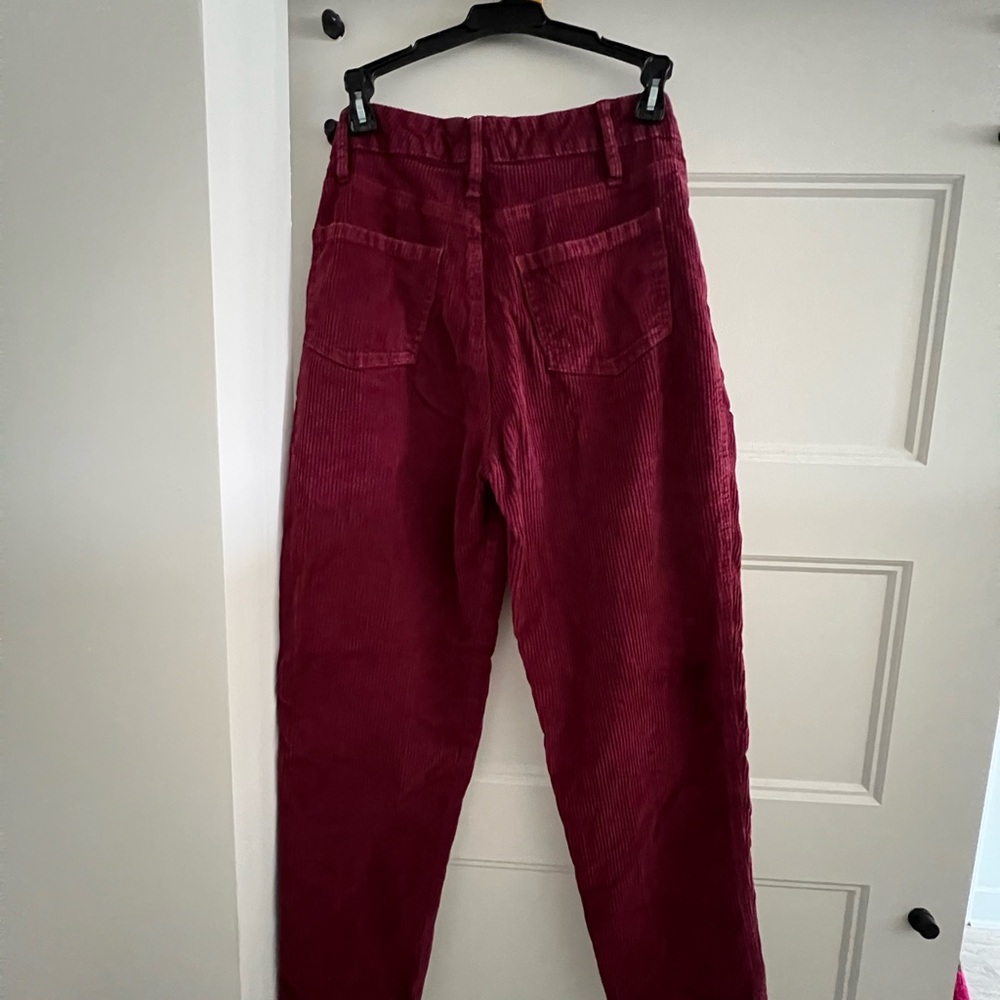Hollister Burgundy Corduroy Pants